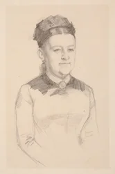 Estudo de retrato da Sra. Anna Sinebrychoff