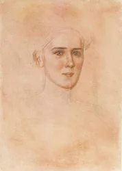 Retrato de uma mulher, rosto