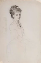 Retrato de uma mulher de pé