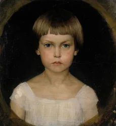 Retrato da irmã do artista, Berta Edelfelt