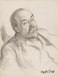 Esboço de retrato de homem