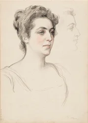 Esboço para um retrato de uma mulher