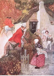 Quando viu Sir John fez uma reverência muito baixa, de The Water Babies pub.by Humphrey Milford Oxford University Press, c.1930 (cor litho)