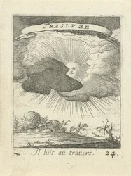Sol atrás das nuvens
Emblemas moralizantes do amor (título da série)
Devises et emblesmes d