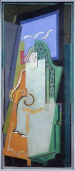 A figura azul