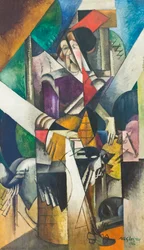 Mulher com animais (Madame Raymond Duchamp-Villon)