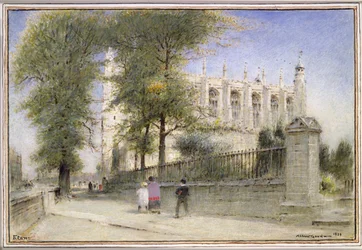 Eton College, Windsor, 1923 (wc e guache)