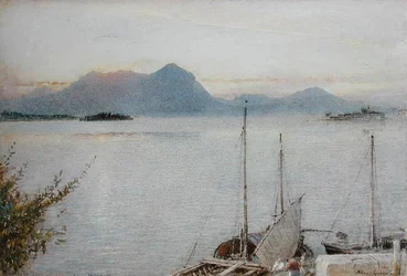 Nascer do sol de Baveno, Lago Maggiore