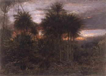 A selva, onde todas as feras da floresta se movem (wc e guache)