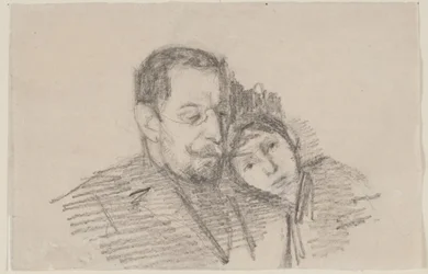 Retrato do promotor-chefe Hartvigsen e sua filha