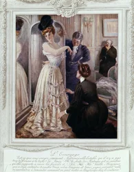 Cena de ajuste no correio, de Albert Guillaume (1873-1942), ca. 1895