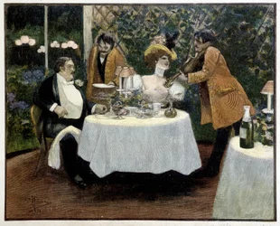 Restaurante, desenho de Guillaume