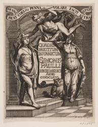 Titelblad til Simon Paulli, "Quadripartitum Botanicum", 1667