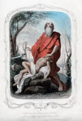 Não coloque a mão sobre o rapaz, porque agora eu sei que você teme a Deus, c1850.