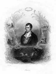 Robert Burns, poeta escocês, século XIX.