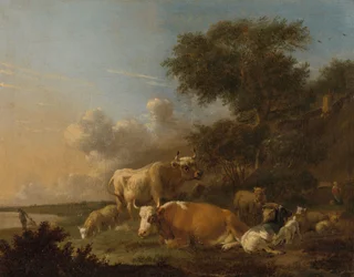 Paisagem com gado
