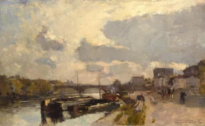 A ponte de Neuilly, perto de Paris