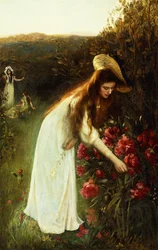 Colhendo flores,