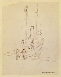 Barco (lápis sobre papel)