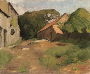 Quintal da fazenda em La Percaillerie (Normandia)