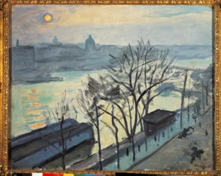 Sol sobre Paris. O Quai du Louvre