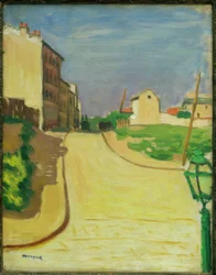 Rua com lanterna verde