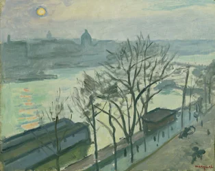 Sol Sobre Paris (Sol Visto Através das Árvores), c.1910
