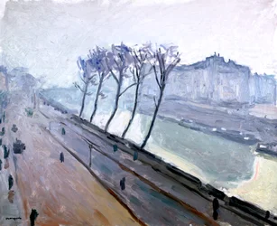 O Sena em Paris, início do século XX