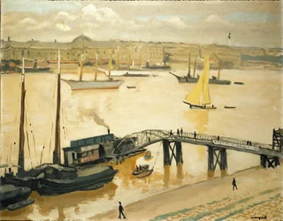 O porto de Bordéus (óleo sobre tela)