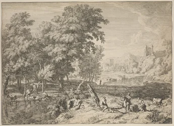 Paisagem com banhistas (gravura)