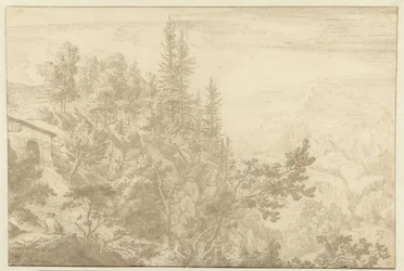 Paisagem montanhosa com vista para a passagem de Loibl