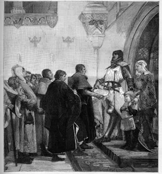 Renaud de Borgonha deu aos burgueses de Belfort a carta de emancipação. Precisando de dinheiro para travar sua guerra contra o imperador Rudolf I do Sacro Império Romano, Renaud de Borgonha (que morreu em 1321) libertou a cidade de Belfort em 1307, em troc