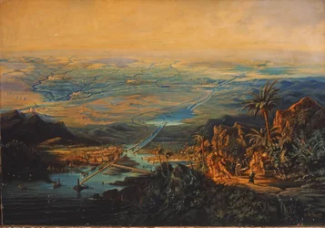 Canal do Suez em novembro de 1864 (óleo sobre tela)