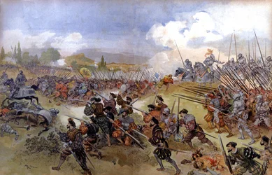 Batalha de Cerisolles entre Francisco Ist e Carlos V