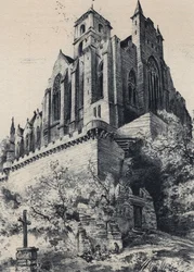 Collegial Notre-Dame de Lamballe a Lamballe no departamento francês das Cotes-d