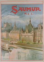 Poster Saumur (cor litho)