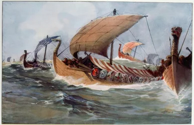 Drakkar. Navios vikings à vela