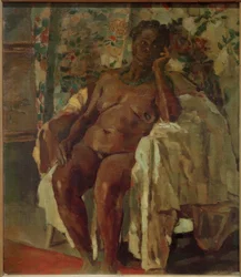Mulher sentada (Mulher negra sentada)