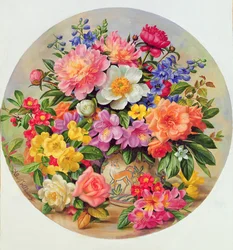 A405C Flores de jardim de julho