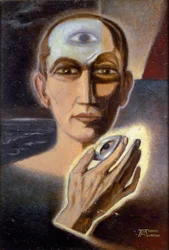 O olho e o espírito humano (óleo sobre tela)