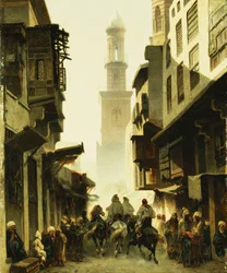 Cena de rua em Damasco, 1861