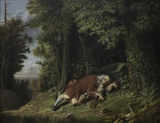 Rip Van Winkle Asleep, 1879-80 (óleo em canas)