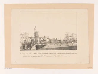 Entrada da Princesa Marianne e do seu marido Príncipe Alberto em Utrecht, 1830
O solene discurso de H.H.K.H. Príncipe e Princesa Albert da Prússia em Utreque, a 2 de Outubro de 1830 (título sobre o objecto)