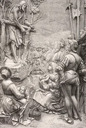 São João Batista Pregando no Deserto (gravura)