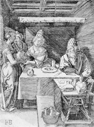 Salomé apresentando a cabeça do Batista a Herodíades, gravura de Jacob Binck (gravura)