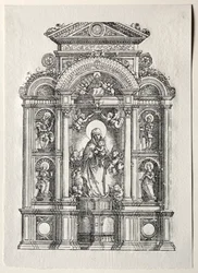 Altar com a bela Maria de Regensburg