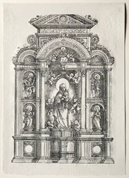Altar com a bela Maria de Regensburg, 1520.