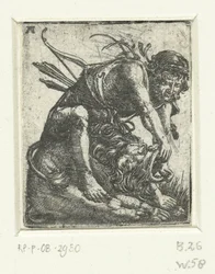 Hércules mata o leão da Nemeia