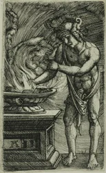 Mucius Scaevola Queimando a mão