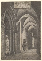 O Hall de Entrada da Sinagoga de Regensburg, 1519.